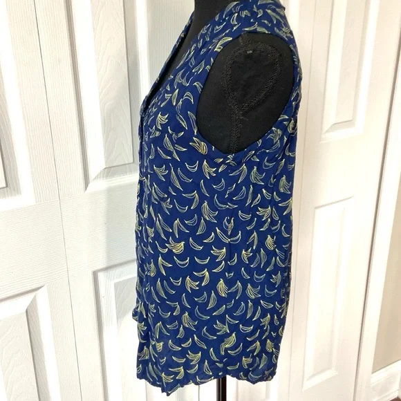 Anthropologie Maeve Sunseeker Banana Sleeveless Blouse - Picture 7 of 15